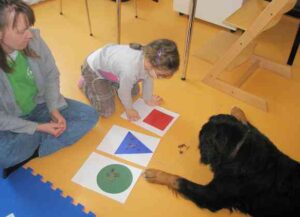 Ist alles benannt bekommt Fithe die Leckerli. Hier vom Feld "Der"